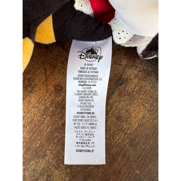 Disney Minnie Mouse Plush Doll In Red Polka Dot Dress 12" Vintage Stuffed Toy K3 - Picture 4 of 4